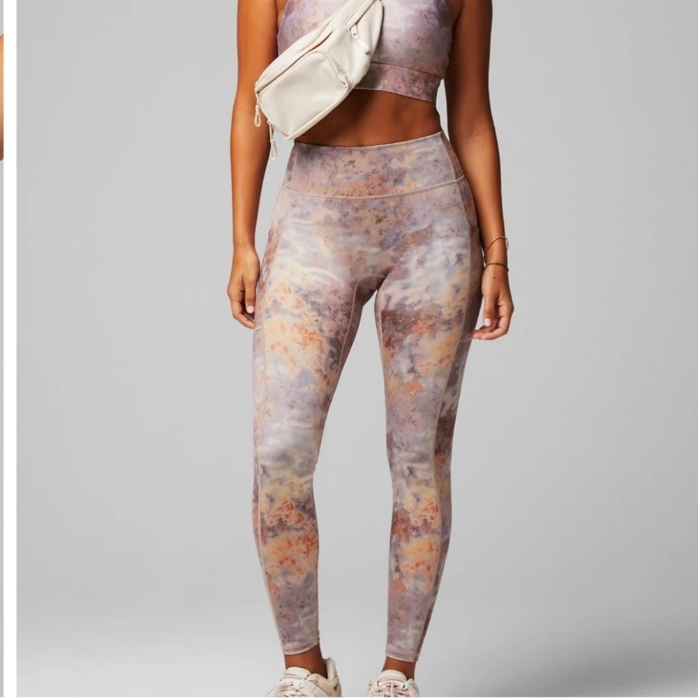 Fabletics, anywhere motion 365 high waisted, print leggings, new, small